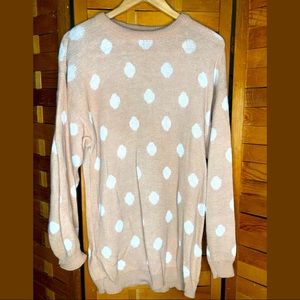Vintage 90's Acrylic Polka Dot Sweater
